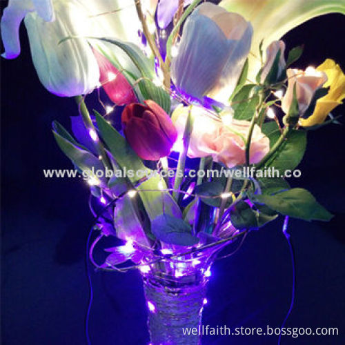Battery-operated lighted flowers with huge market and considerable profits